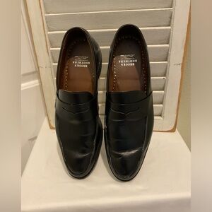Brooks Brothers Black Leather Loafers 11.5 D